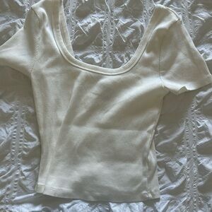 White crop top